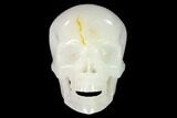 Realistic, Polished Quartz Crystal Skull #150886-2